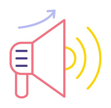 Basit Pazarlama Incerase simgesi, vektör illüstrasyonu