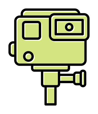 Action Camera icon vector illustration