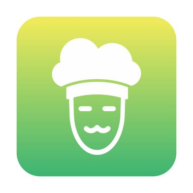 Şef simge vektör illüstrasyonu