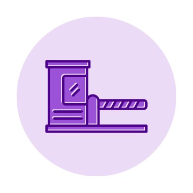 Park engeli simgesinin web illüstrasyonu