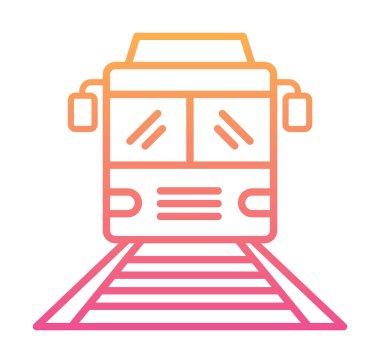 tren simgesi vektör illüstrasyonu 