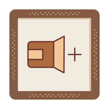 Ses simgesi, vektör illüstrasyonu basit tasarım