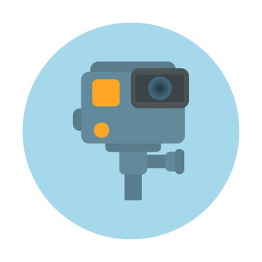 Eylem kamerası vektör illüstrasyonuName