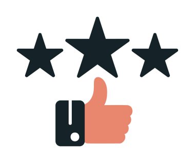 derecelendirme vektörü renk çizgisi simgesi 