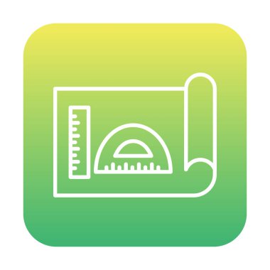 Şablon simgesi, vektör illüstrasyonu basit tasarım