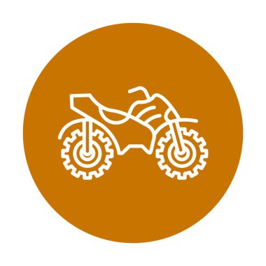 Dörtlü bisiklet simgesi, vektör çizimi kullan 