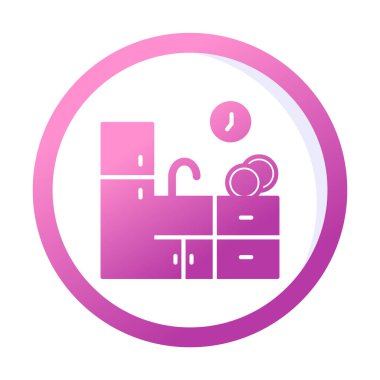 Mutfak simgesi vektör illüstrasyonu