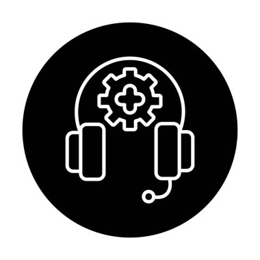 ikon vektör illüstrasyonunu destekle