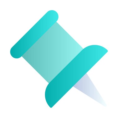 İğne simgesine bas. vektör illüstrasyonu