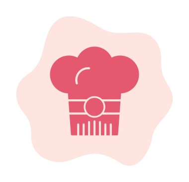 Şef şapkası. Web simgesi basit illüstrasyon 