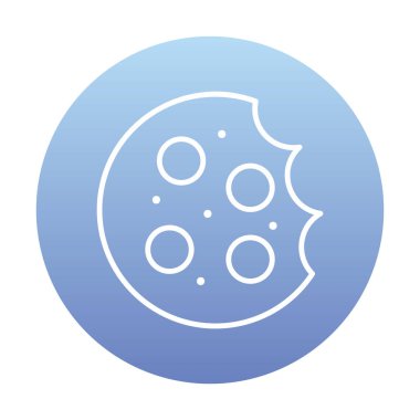 tatlı kurabiye izole vektör illüstrasyonu