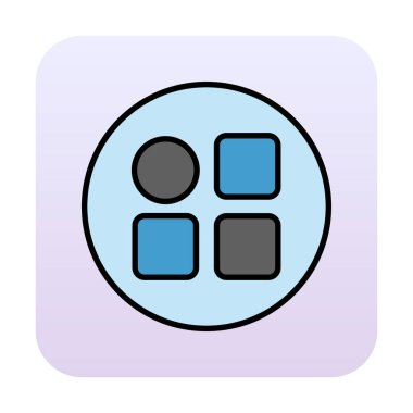 Menü web simgesi, vektör çizim