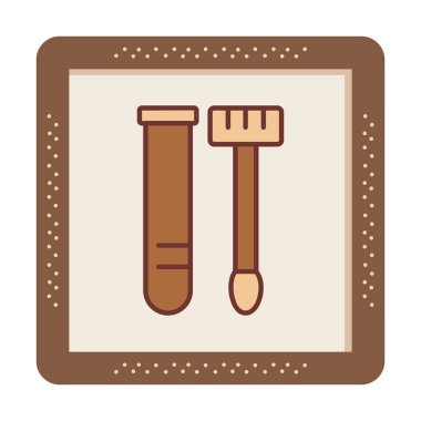 Örnek test web simgesi, vektör illüstrasyonu