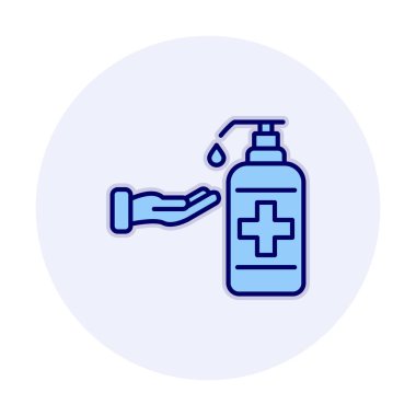 Basit El Yıkama simgesi, vektör illüstrasyonu