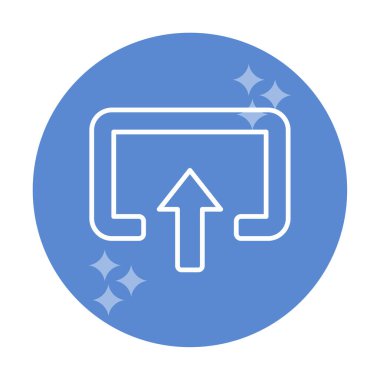 Girdi düz vektör simgesi