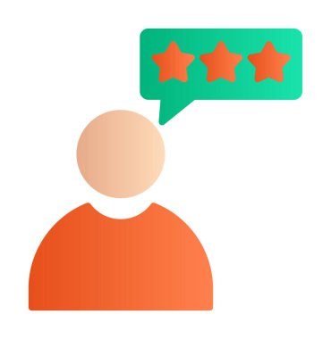 Müşteri İncelemesi, geribildirim ikonu vektör çizimi