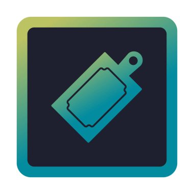 Kesme tahtası simgesi, vektör illüstrasyonu