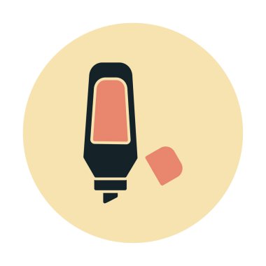 Vurgulama simgesi web basit illüstrasyon