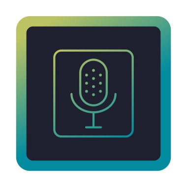 Illustration vector graphic of microphone icon