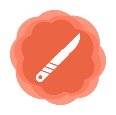 Cerrahi bıçak. Web simgesi basit illüstrasyon 