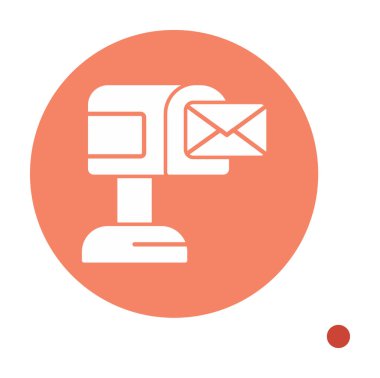 posta kutusu simgesi, vektör illüstrasyonu basit tasarım