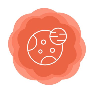 Gezegenler simgesi, vektör illüstrasyonu