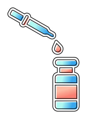 Bırakıcı simgesi vektör illüstrasyon grafik tasarımı