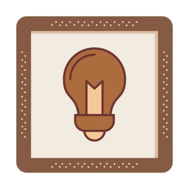 Ampul Ağı simgesi basit bir illüstrasyon