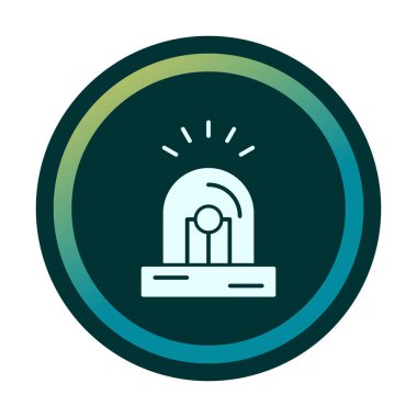 Siren simgesi vektör illüstrasyonu