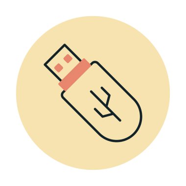 Web için usb flash simgesi.