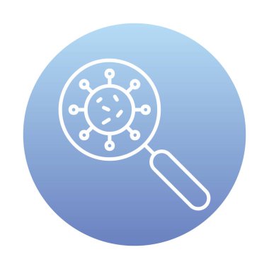 Virüs Arama Vektörü illüstrasyonu