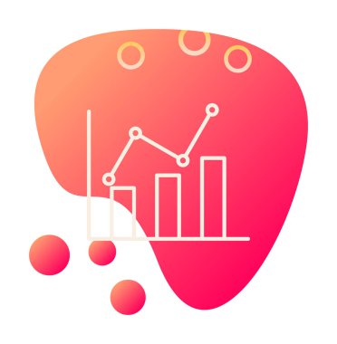 Grafik. Web simgesi basit illüstrasyon 