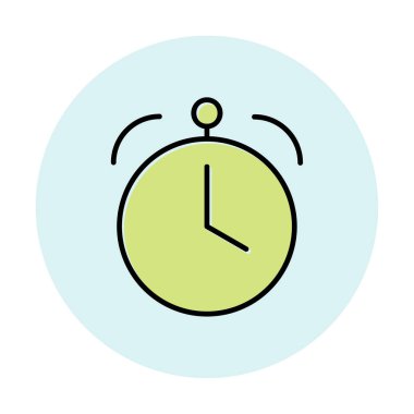 Saat, zamanlayıcı simgesi vektör çizimi 