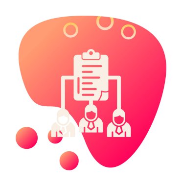 Work Distribution web icon, vector illustration 