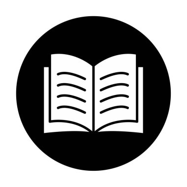 kitap düz simge vektör çizim