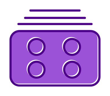 Menü web simgesi, vektör çizim