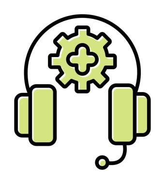 ikon vektör illüstrasyonunu destekle