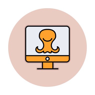 Uzaylı Araştırma simgesi vektör illüstrasyonu