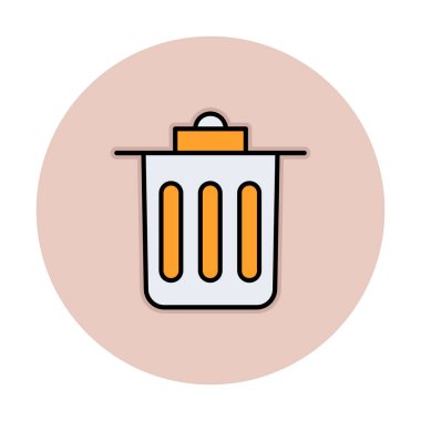 Çöp kutusu simgesi, Sembolü Sil, vektör illüstrasyonu