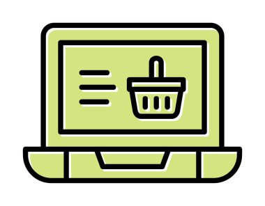 Projeniz için çevrimiçi alışveriş simgesi