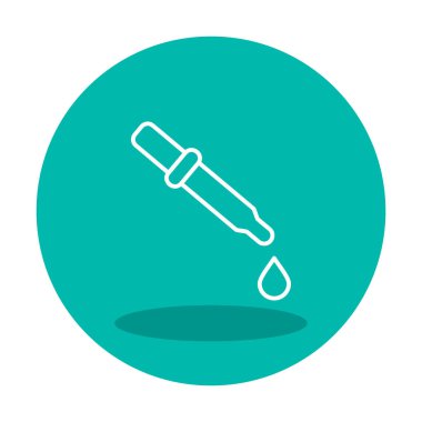 İlaç indirme çizgisi simgesi tasarım vektörü şablonu