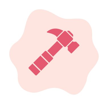 Çekiç ikonu vektör illüstrasyonu