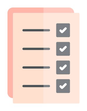 Kontrol listesi vektör illüstrasyonu