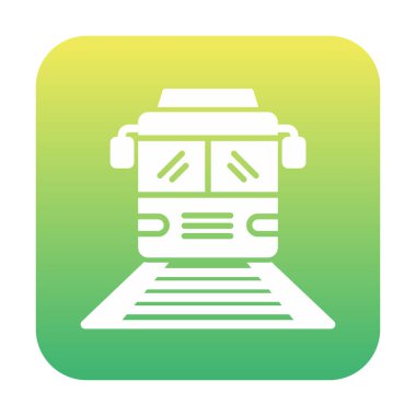 tren simgesi vektör illüstrasyonu 