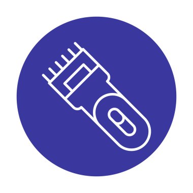 Elektrikli Shaver simgesi vektör illüstrasyonu