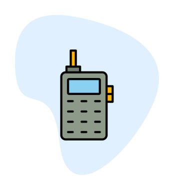 eski telefon simgesini, vektör çizim