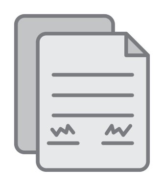 belge web simgesi vektör illüstrasyonu 