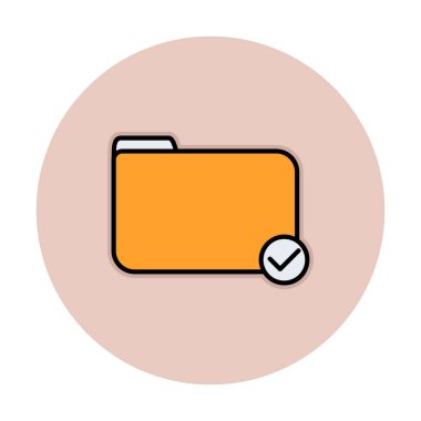 klasör renkli vektör simgesi 