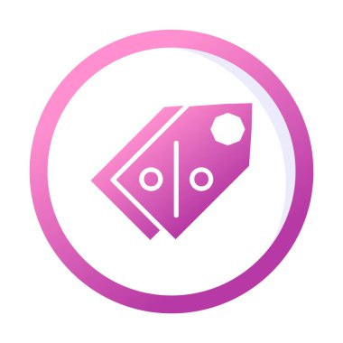 Etiket. Web simgesi basit illüstrasyon                