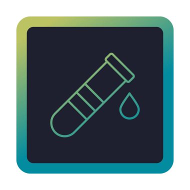 test tübü ikon vektör çizimi